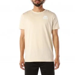 Kappa US Authentic Ables T-Shirt - Beige White