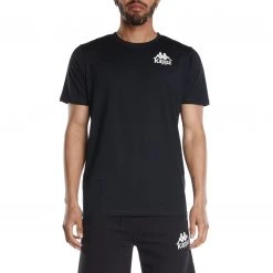 Kappa US Men Authentic Ables T-Shirt - Black Smoke Sand