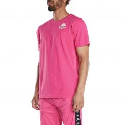 Kappa US Authentic Ables T-Shirt - Pink Sand Men