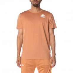 Kappa US Authentic Ables T-Shirt - Brown Sand Men