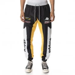 Kappa US Authentic Raikon Trackpants - Black Smoke Yellow