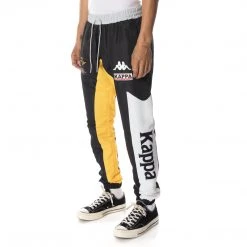 Kappa US Authentic Raikon Trackpants - Black Smoke Yellow