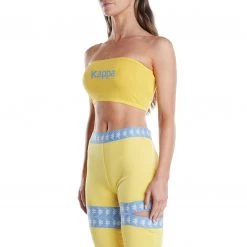Kappa US Women Authentic Ambohidratrimo Bandeau - Yellow Light Blue