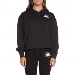 Kappa US Authentic Plock Hoodie - Black Smoke
