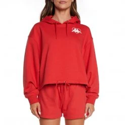 Kappa US Authentic Love Plock Hoodie - Red Women