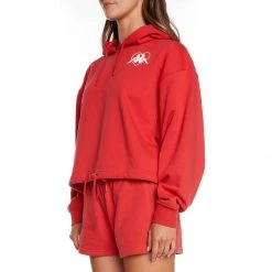 Kappa US Authentic Love Plock Hoodie - Red Women