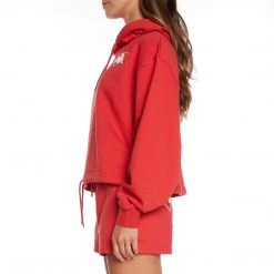 Kappa US Authentic Love Plock Hoodie - Red Women