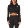 Kappa US Women 222 Banda Fenoarivo Crop Jacket - Black 1 Kappa US Women 222 Banda Fenoarivo Crop Jacket - Black