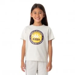 Kappa US Kids Authentic Franeker T-Shirt - Grey Silver