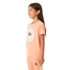 Kappa US Kids Authentic Franeker T-Shirt - Pink Coral