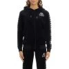 Kappa US Women 222 Banda Stech Zip Hoodie - Black Smoke 2 Kappa US Women 222 Banda Stech Zip Hoodie - Black Smoke
