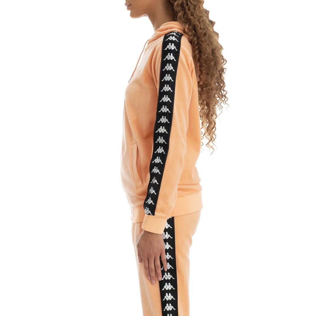 Kappa US Women 222 Banda Stech Zip Hoodie - Orange Peach 5 Kappa US Women 222 Banda Stech Zip Hoodie - Orange Peach