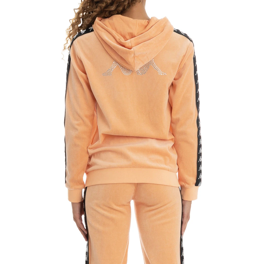 Kappa US Women 222 Banda Stech Zip Hoodie - Orange Peach 6 Kappa US Women 222 Banda Stech Zip Hoodie - Orange Peach