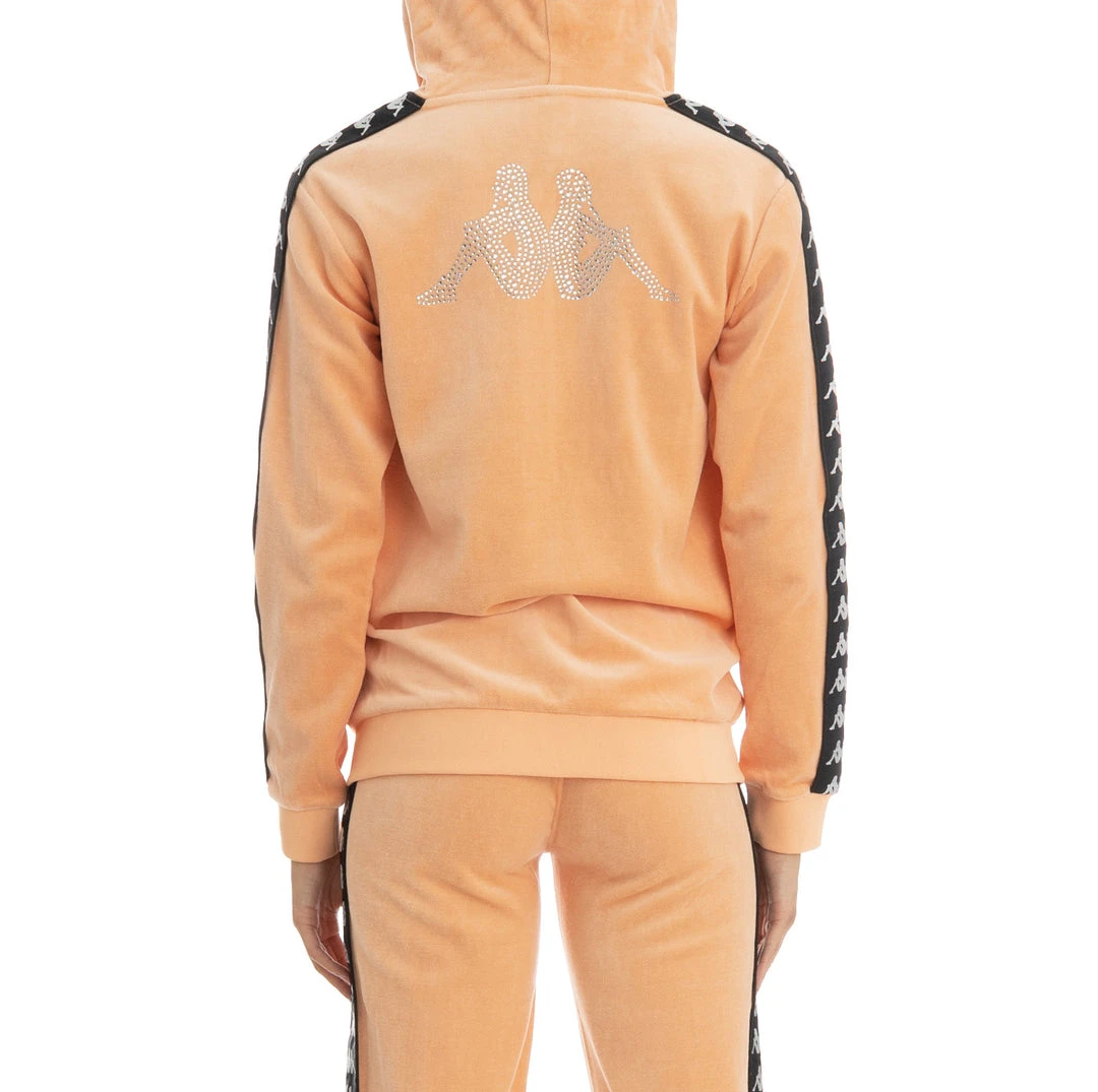 Kappa US Women 222 Banda Stech Zip Hoodie - Orange Peach 7 Kappa US Women 222 Banda Stech Zip Hoodie - Orange Peach