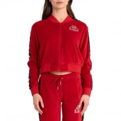 Kappa US Women 222 Banda Servelle Track Jacket - Red