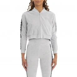 Kappa US Women 222 Banda Servelle Track Jacket - Grey