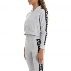 Kappa US Women 222 Banda Servelle Track Jacket - Grey 7 Kappa US Women 222 Banda Servelle Track Jacket - Grey