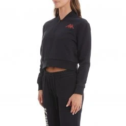 Kappa US Authentic Ginkle Cropped Jacket - Black Smoke 7 Kappa US Authentic Ginkle Cropped Jacket - Black Smoke