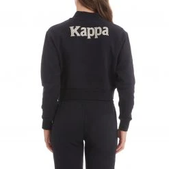 Kappa US Authentic Ginkle Cropped Jacket - Black Smoke 9 Kappa US Authentic Ginkle Cropped Jacket - Black Smoke