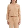 Kappa US Women Authentic Ginkle Cropped Jacket - Beige