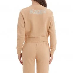 Kappa US Women Authentic Ginkle Cropped Jacket - Beige