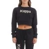 Kappa US Authentic Gobret Sweatshirt - Black Smoke Women