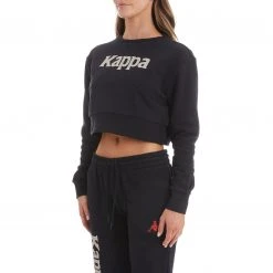 Kappa US Authentic Gobret Sweatshirt - Black Smoke Women