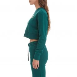 Kappa US Authentic Gobret Sweatshirt - Dark Green Women