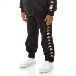 Kappa US Kids 222 Banda Rastoriazzin Trackpants - Black Smoke