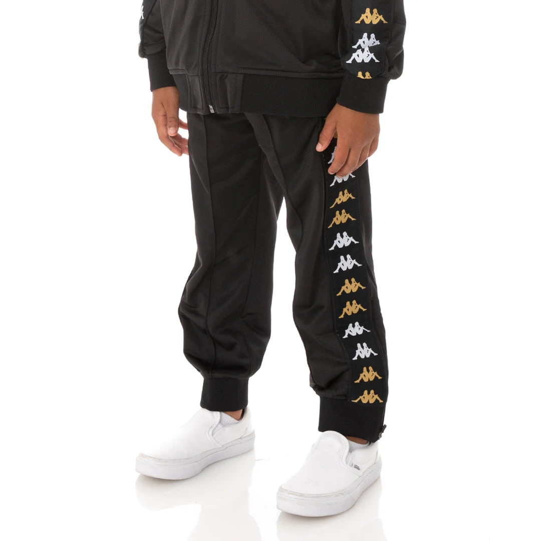 Kappa US Kids 222 Banda Rastoriazzin Trackpants - Black Smoke 4 Kappa US Kids 222 Banda Rastoriazzin Trackpants - Black Smoke