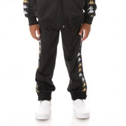Kappa US Kids 222 Banda Rastoriazzin Trackpants - Black Smoke
