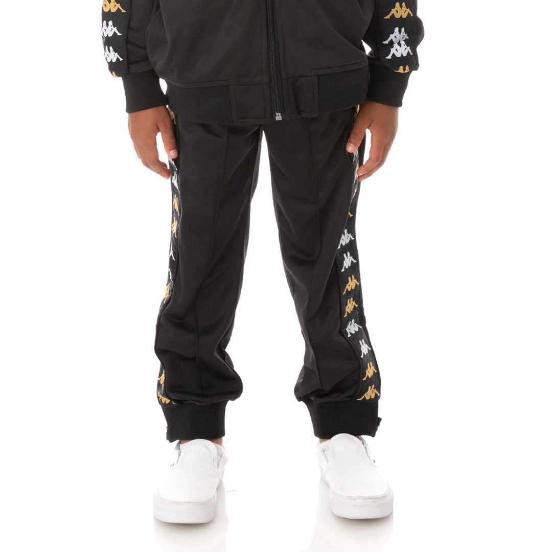 Kappa US Kids 222 Banda Rastoriazzin Trackpants - Black Smoke 3 Kappa US Kids 222 Banda Rastoriazzin Trackpants - Black Smoke