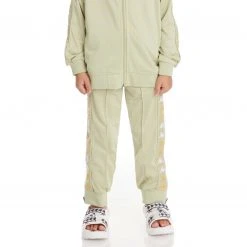 Kappa US Kids 222 Banda Rastoriazzin Trackpants - Green Sage