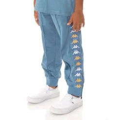 Kappa US Kids 222 Banda Rastoriazzin Trackpants - Light Blue