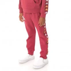 Kappa US Kids 222 Banda Alanzin Sweatpants - Burgundy