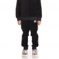 Kappa US Kids 222 Banda Lorence Trackpants - Black Smoke