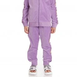 Kappa US Kids 222 Banda Lorence Trackpants - Violet Lavender
