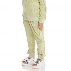 Kappa US Kids 222 Banda Lorence Trackpants - Green Sage