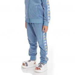 Kappa US Kids 222 Banda Lorence Trackpants - Light Blue