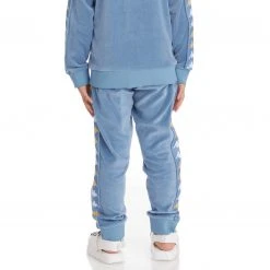 Kappa US Kids 222 Banda Lorence Trackpants - Light Blue