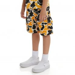 Kappa US Kids Authentic Pathos Shorts - Black Smoke Light Orange