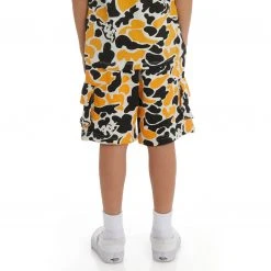 Kappa US Kids Authentic Pathos Shorts - Black Smoke Light Orange