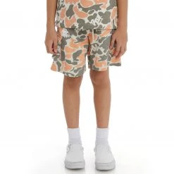 Kappa US Kids Authentic Pathos Shorts - Peach
