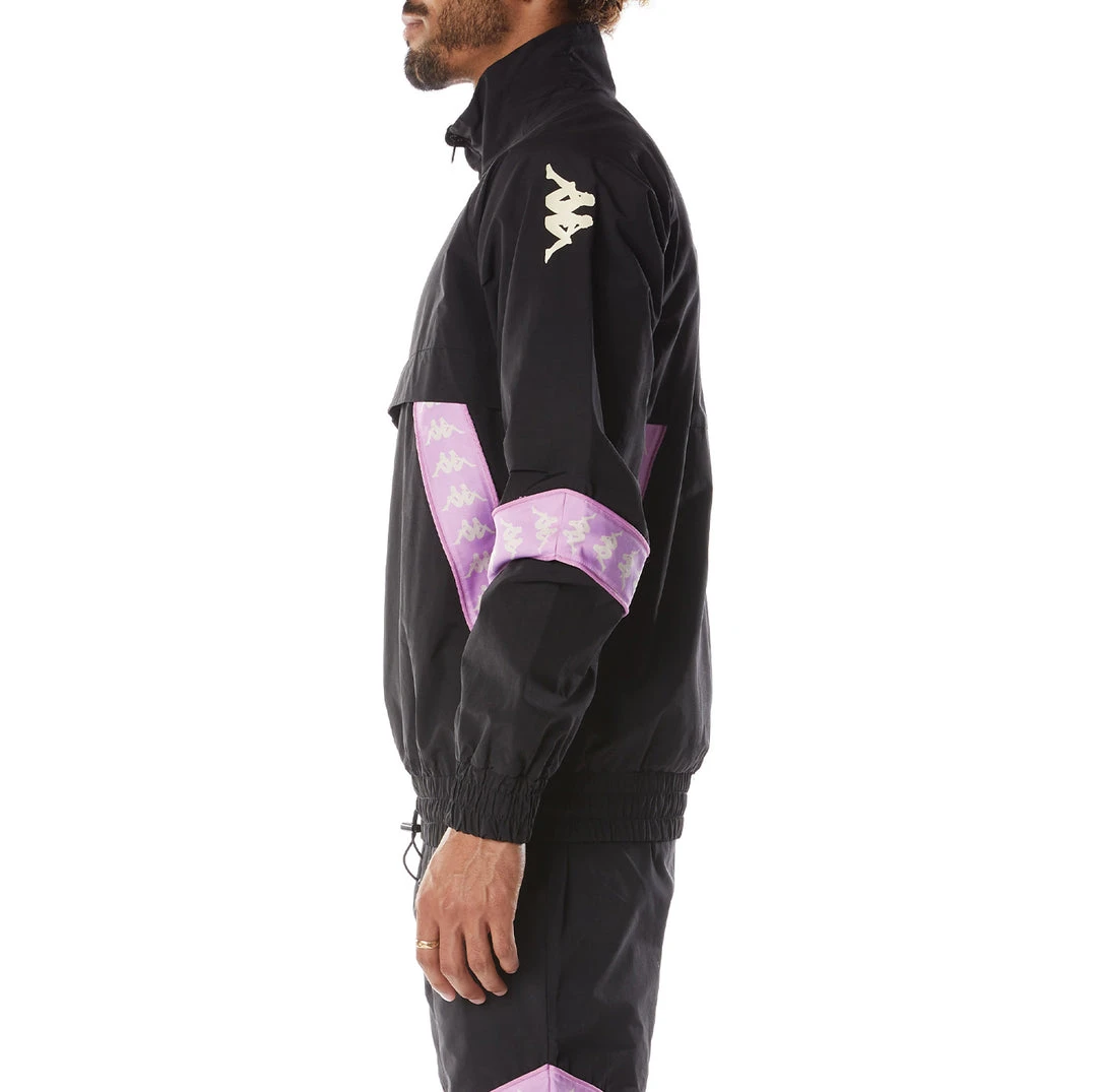Kappa US 222 Banda Vash Track Jacket - Black Smoke Violet Men 5 Kappa US 222 Banda Vash Track Jacket - Black Smoke Violet Men