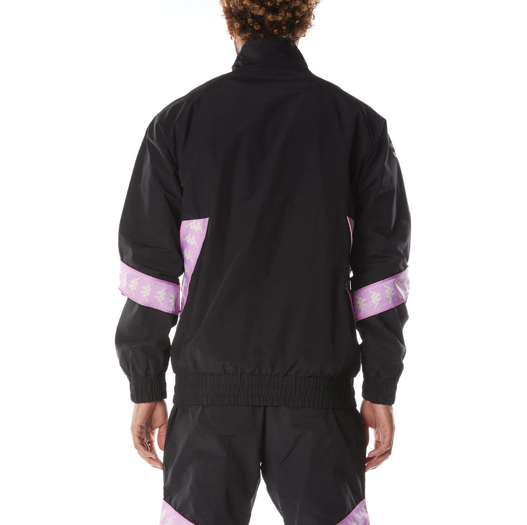 Kappa US 222 Banda Vash Track Jacket - Black Smoke Violet Men 6 Kappa US 222 Banda Vash Track Jacket - Black Smoke Violet Men