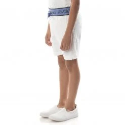 Kappa US Kids Logo Tape Eko Shorts - White Blue