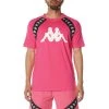 Kappa US 222 Banda Vulki T-Shirt - Pink Black