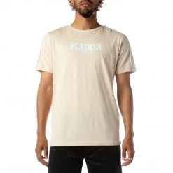 Kappa US 222 Banda Torio T-Shirt - Beige White Men