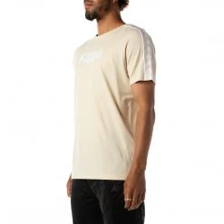 Kappa US 222 Banda Torio T-Shirt - Beige White Men
