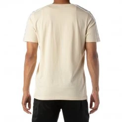 Kappa US 222 Banda Torio T-Shirt - Beige White Men
